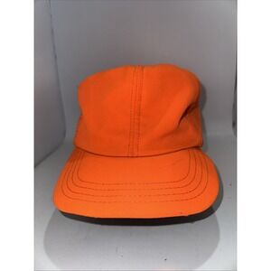 Vintage Thinsulate Hunting Cap Hat Flaps Orange Size Medium USA MADE-(4)